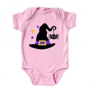 Детское боди «Ведьма и паук» The Juniper Shop, розовый