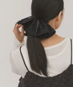 Резинка для волос с лентой Kbf, цвет Black