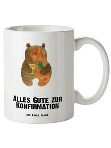 Кружка XL с надписью "Подтверждение" на белом фоне Mr. & Mrs. Panda