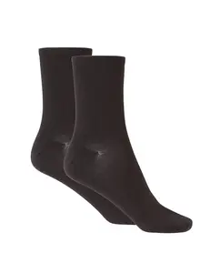 Короткие женские носки из однотонной шотландской пряжи Punto Blanco, черный