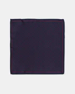 Шелковый карманный платок для мужчин Emidio Tucci, темно-синий