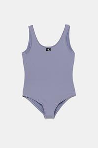 Детский купальник цельнокроеный Calvin Klein Jeans, фиолетовый