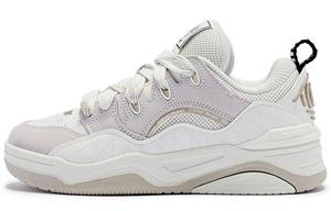 Кроссовки QIAODAN Skateboarding Shoes Women's Low-top Ivory And Praline Color, слоновая кость