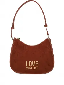 Сумка на плечо в клетку Love Moschino, коричневый