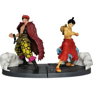 Завод стеклянных фигурок Monkey D. Luffy, One Piece, Земля Вано, Luffy+Kidd, бонусный подарок коллекционные фигурки 15 см BANPRESTO
