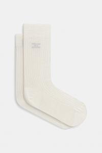 Хлопковые носки Elisabetta Franchi, бежевый