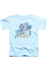 Футболка для малышей Batman Running Retro с коротким рукавом Gildan, светло-голубой
