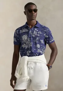 Футболка-Поло на заказ с изображением медведя Polo Ralph Lauren, Harbor Island Bear/Boathouse Navy