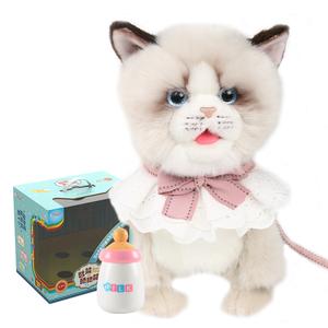 Lick Meow, плюшевые реалистичные кошки плюшевые куклы высота 33cm CU MATE C