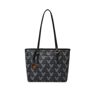 Disney Сумка-шоппер через плечо женская бежевая черная коричневая, Black