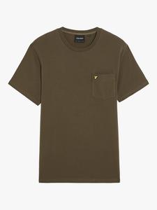 Хлопчатобумажная футболка с карманом обычного покроя Lyle & Scott, цвет Cement