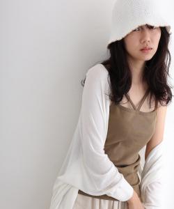 Топ с фрезерованными завязками спереди Pourvous, цвет Khaki