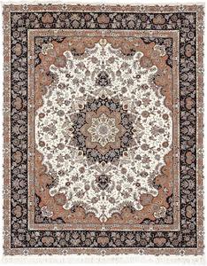 Ковер SAFAVIEH, 244 x 305 см, - коллекция Tabriz Floral - большой - ассорти, ручной работы из шелка и шерсти, идеально для гостиной, спальни, офиса, столовой (TF24B)