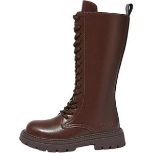 Snoffy Детские сапоги до колена, черно-коричневые, детские