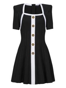 Balmain трикотажное платье мини, черный