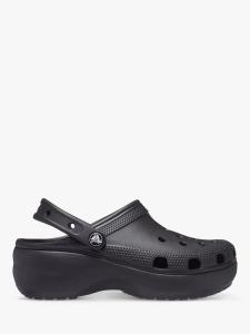 Классические сабо на платформе Crocs, черные