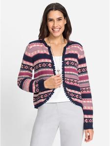 Кардиган в темно-синем и меланжевом узоре WITT WEIDEN