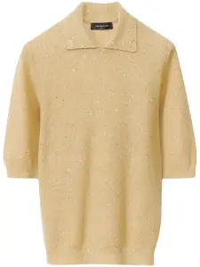 Трикотажная рубашка поло Fabiana Filippi, золотой