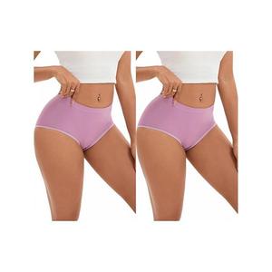 2 пачки женских трусов с контролем живота, высокой талией и полным покрытием Inspire Chic, Purple