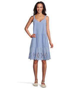 Платье Splendid Napa Eyelet Dress, Steel Blue