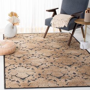 Ковер SAFAVIEH, 161 x 229 см, Paradise Collection, Soft Anthracite, современный вискозный дизайн, идеально подходит для помещений с высокой проходимостью в гостиной, спальне (PAR307-3334)