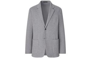 Деловой мужской костюм небесно-серый Uniqlo, серый