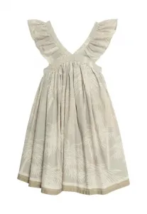 Платье mini me с принтом пальм и оборками Marks & Spencer, Neutral