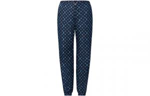 Новые квартальные продукты LV Knit Sweatpants Women's Navy Blue Louis Vuitton