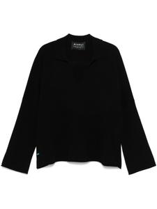 Alanui свитер Finest с воротником поло, черный