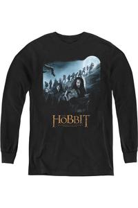 Футболка с длинным рукавом The Hobbit A Journey Youth Gildan, черный