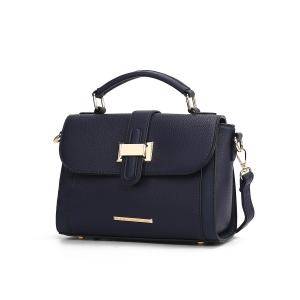 Женская плечевая сумка Willa с цветными блоками из искусственной кожи от Mia K MKF, темно-синий