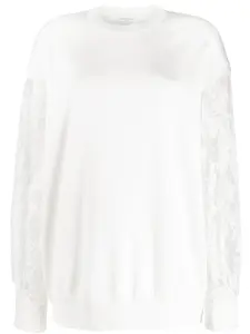 Толстовка с кружевными рукавами Givenchy, белый