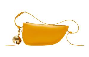 Burberry Желтая кожаная сумка через плечо