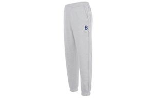 Вязаные спортивные штаны мужские серые MLB