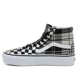 Кроссовки sk8-hi platform 'plaid checkerboard' Vans, белый