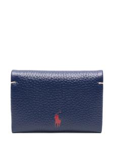 Кожаный кошелек Polo Ralph Lauren, синий
