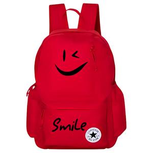 Converse Полиэстеровый баскетбольный рюкзак среднего размера унисекс красный, Smile