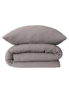 Schiesser Муслиновый комплект постельного белья "Молли" серого цвета