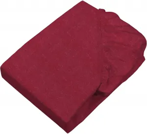 Простыня SETEX "Тонкая льняная меланжевая простыня", эффект меланжа: глубина, живость, интересный взгляд 140х200 см, 1 шт., темно-красный