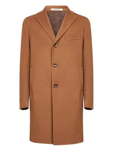 Пальто с лацканами и тремя пуговицами Tagliatore, коричневый