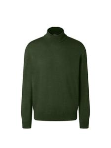 März Зеленый свитер с высоким воротником и длинными рукавами