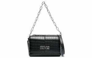 VERSACE JEANS COUTURE Полиэстеровая женская сумка через плечо черная