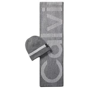 Calvin Klein Вязаный шарф мужской серый, Gray