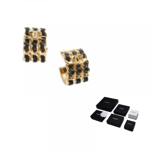 CHANEL Серьги Women's Black Gold