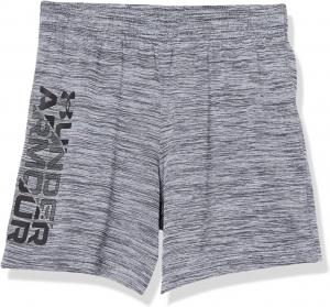 Детские шорты Under Armour Prototype, эластичный пояс, мягкие и удобные., Pitch Gray/Black Sp22