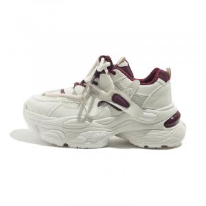 Износостойкие и легкие низкие кроссовки на массивной подошве для женщин BEIER, Beige Red