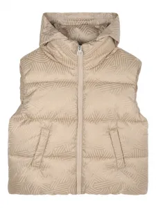Дутый жилет с узором Dkny Kids, нейтральный
