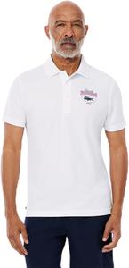 Мужская официальная поло-рубашка LACOSTE Miami Open 2025 из сухой ткани, белый