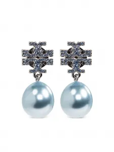 Серьги-подвески Moondance Tory Burch, серебристый