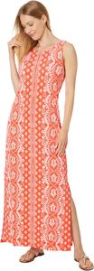 Платье Lilly Pulitzer Ulla Maxi Dress, цвет Flamingo Feather Harbour View Engineered Knit Dress